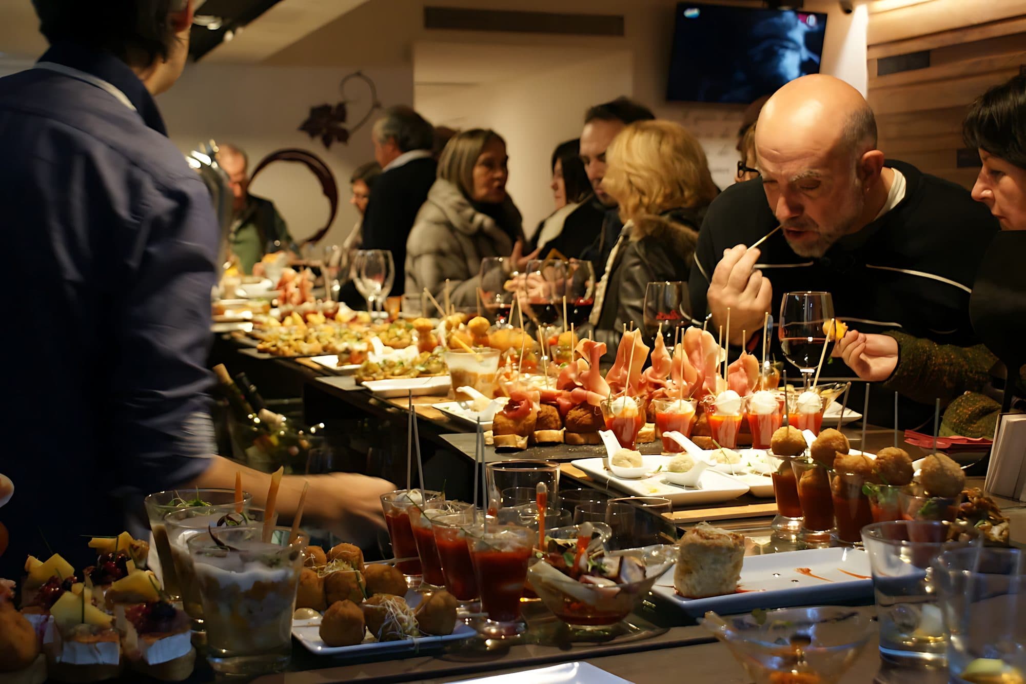 Logroño's Calle Laurel, packed with pintxos bars